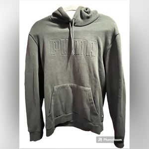 Men’s hunter green hoodie puma medium